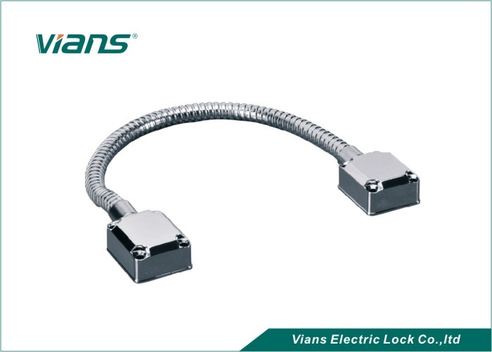 Electric Power flexível transfere o cabo de laço da porta de aço inoxidável com extremidade do metal