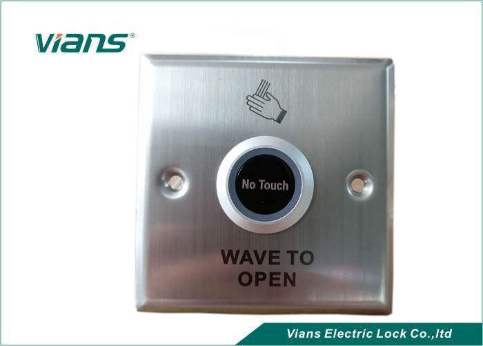 Botão de aço inoxidável da onda do botão de liberação da porta de Touchless do painel