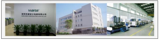 fechamentos elétricos eletromagnéticos do cartão magnético do fechamento da única porta 280kg impermeável para o fechamento exterior VI-280ASW