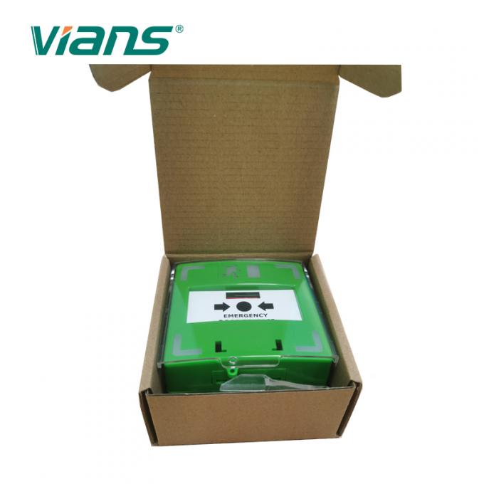 Verde de vidro do interruptor da liberação da porta da ruptura tripla da emergência dos indicadores de Polos 1